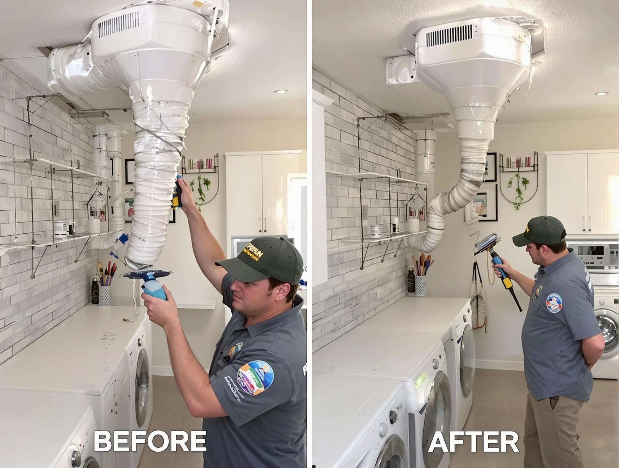 Professional dryer exhaust vent cleaning by Center Dryer Vent Cleaning in Center