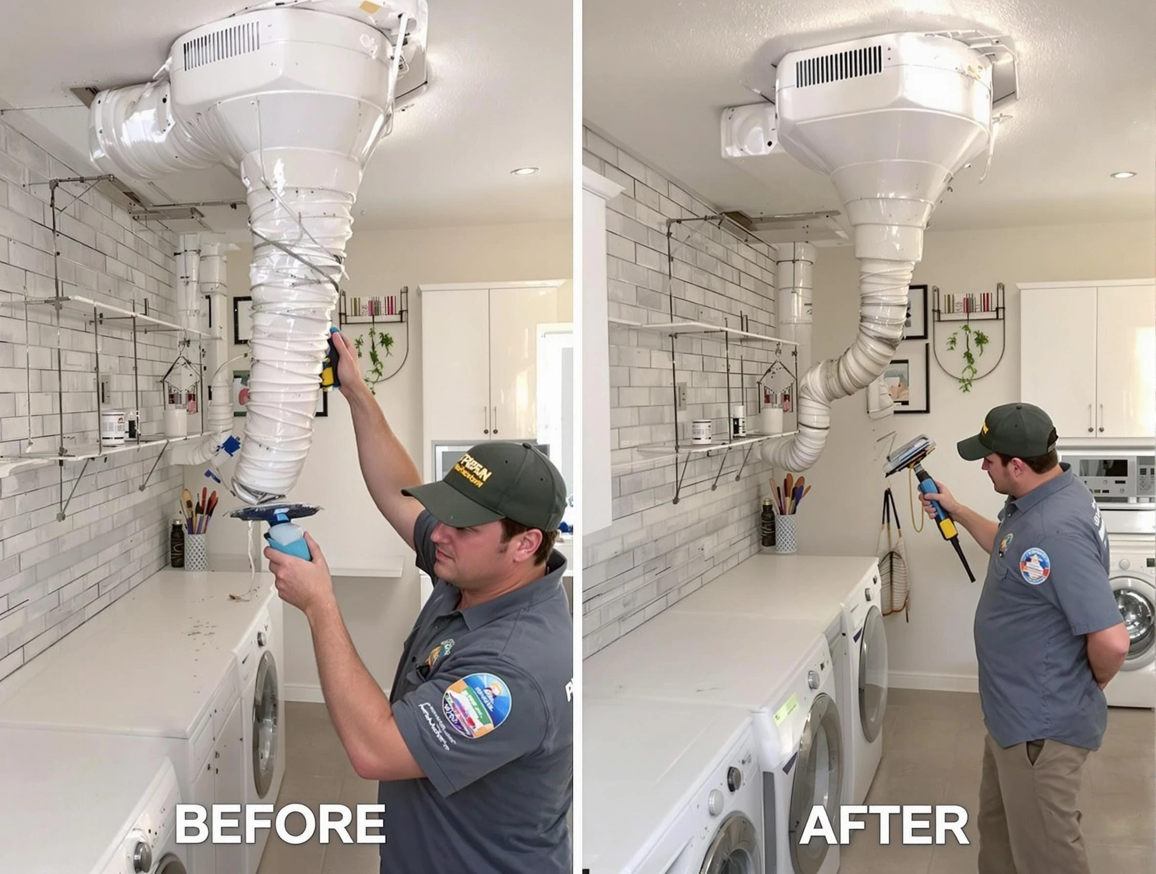 Professional dryer exhaust vent cleaning by Center Dryer Vent Cleaning in Center
